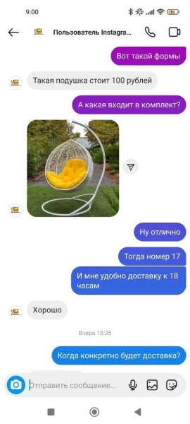 Как не надо покупать мебель: белоруска клюнула на заманчивое объявление в Instagram и лишилась 250 рублей