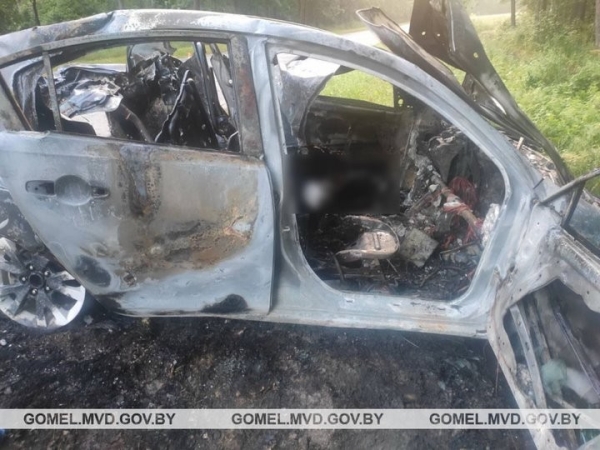 Жуткое ДТП под Гомелем: водитель не смог выбраться из огня Жуткое ДТП под Гомелем: водитель не смог выбраться из огня