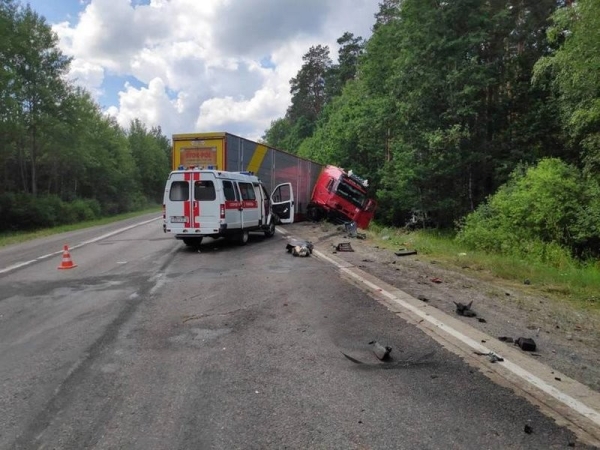 В Беларуси женщина с детьми на Volkswagen выехала под фуру. Погибла она сама и ее дочь В Беларуси женщина с детьми на Volkswagen выехала под фуру. Погибла она сама и ее дочь
