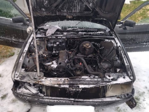 Легковой автомобиль горел в Ивацевичах