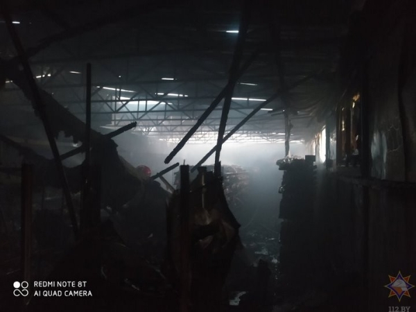 В Бресте горел магазин «Копеечка». Стали известны подробности