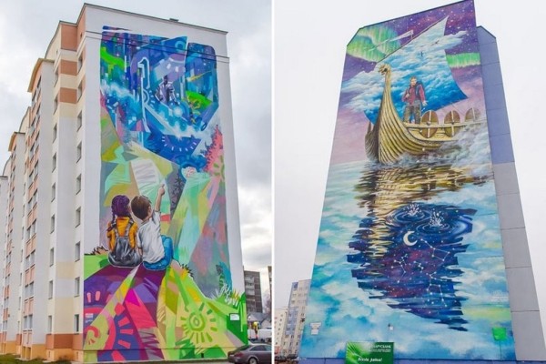 В Беларуси появился новый мурал высотой в 12 этажей. В каком городе? В Беларуси появился новый мурал высотой в 12 этажей. В каком городе?