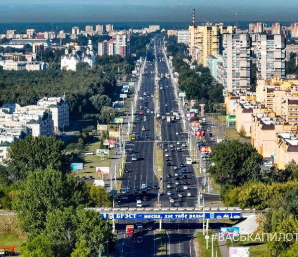 Въезд в Брест с высоты
Въезд в Брест с высоты