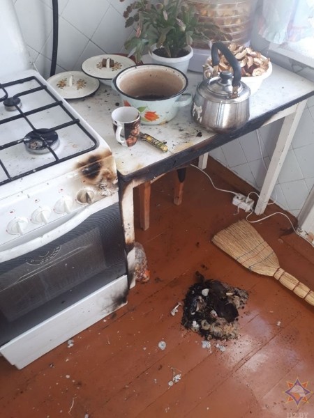 На 90-летней брестчанке загорелась одежда На 90-летней брестчанке загорелась одежда