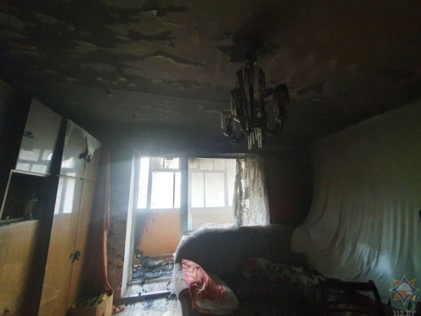 Пенсионерка спасена на пожаре в Кобрине Пенсионерка спасена на пожаре в Кобрине