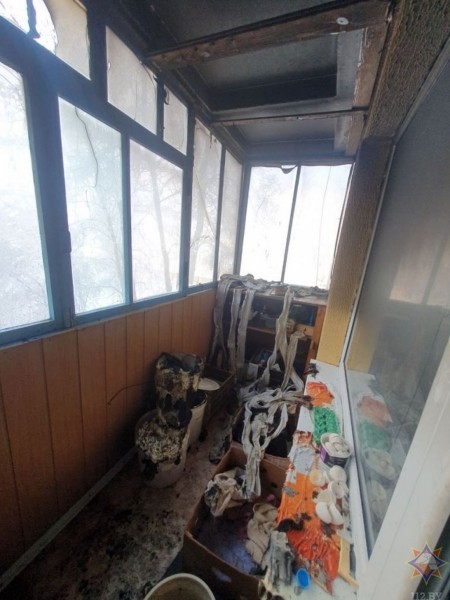 Пенсионерка спасена на пожаре в Кобрине Пенсионерка спасена на пожаре в Кобрине