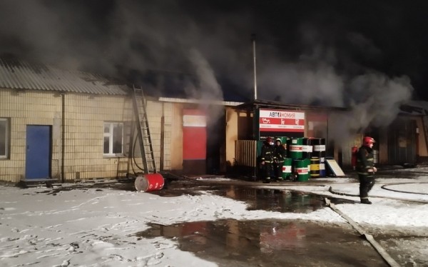 Гаражный бокс загорелся в Барановичах Гаражный бокс загорелся в Барановичах