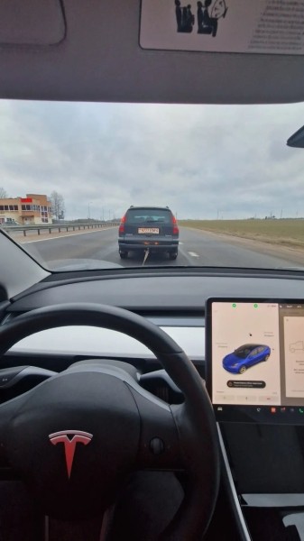 Tesla отказалась ехать: белорусу не хватило нескольких километров, чтобы доехать до зарядки. Начались приключения