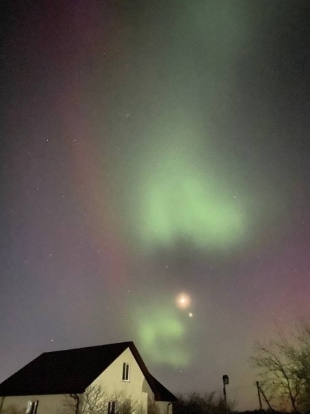 Полярное сияние в небе Беларуси. Очень красиво! Полярное сияние в небе Беларуси. Очень красиво!