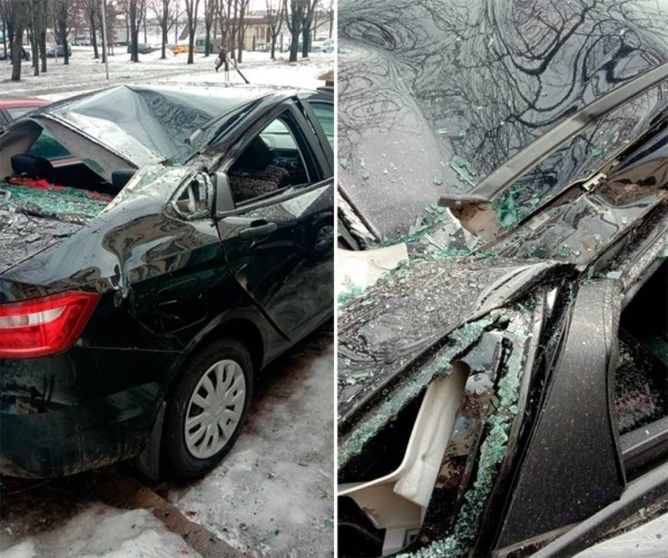 Дело об упавшей на машину с крыши дома бетонной балке. Владелица выиграла суд спустя год Дело об упавшей на машину с крыши дома бетонной балке. Владелица выиграла суд спустя год