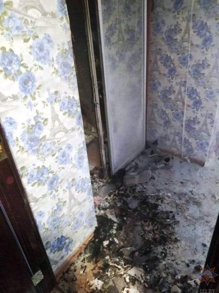 На пожаре в Бресте спасли четверых человек На пожаре в Бресте спасли четверых человек