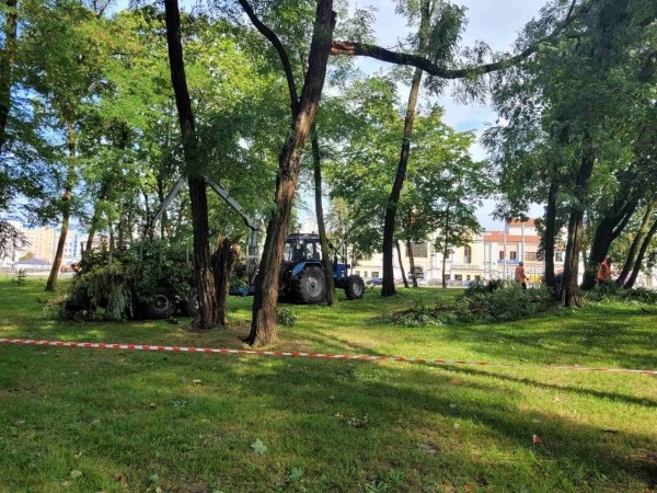 Настоящая стихия прошлась ночью по Бресту Настоящая стихия прошлась ночью по Бресту