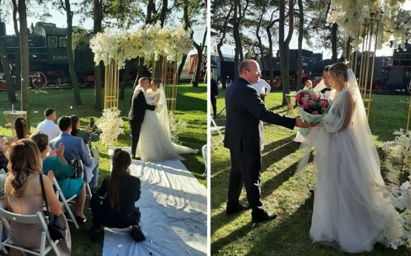 В Барановичах прошло эксклюзивное бракосочетание.