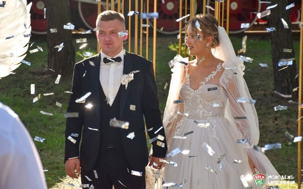 В Барановичах прошло эксклюзивное бракосочетание.