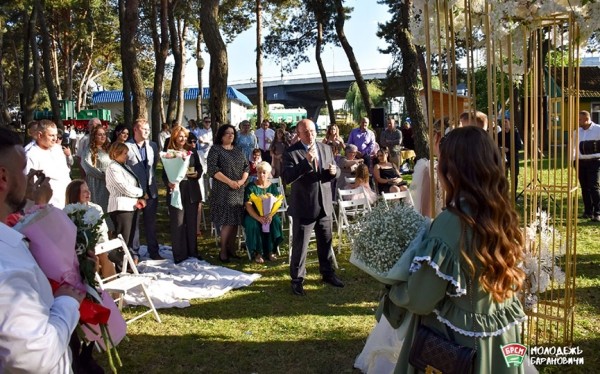 В Барановичах прошло эксклюзивное бракосочетание.