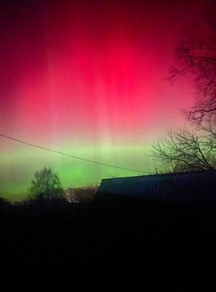 Невероятное северное сияние наблюдали в Беларуси