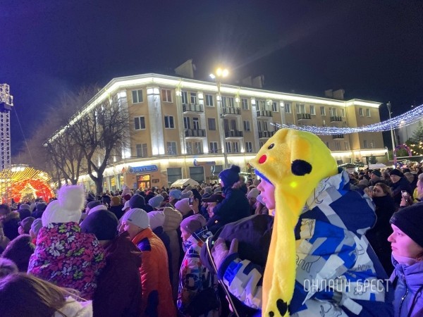 В Бресте зажгли главную елку города В Бресте зажгли главную елку города