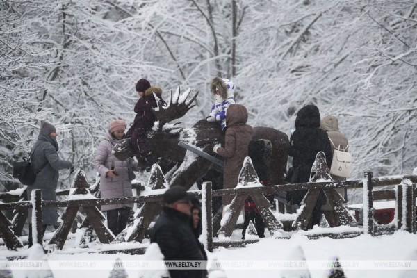 Тысячи туристов из Беларуси и зарубежья приехали в Беловежскую пущу на 20-летие поместья Деда Мороза Тысячи туристов из Беларуси и зарубежья приехали в Беловежскую пущу на 20-летие поместья Деда Мороза