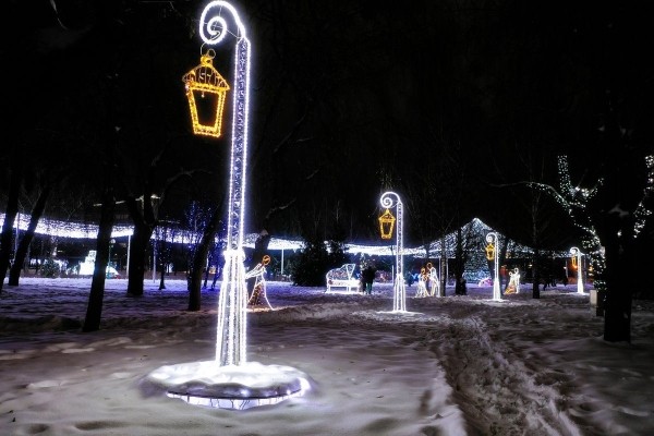 Вы этого точно ждали: сегодня вечером в Парке Мира включают новогоднюю иллюминацию! Вы этого точно ждали: сегодня вечером в Парке Мира включают новогоднюю иллюминацию!