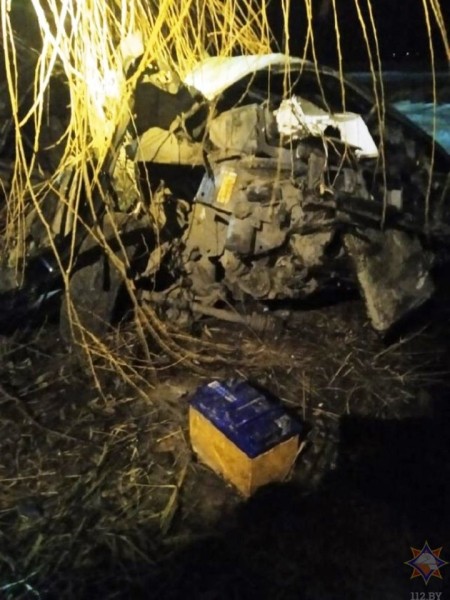 Водителя и двух пассажиров спасли работники МЧС при ДТП в Столинском районе Водителя и двух пассажиров спасли работники МЧС при ДТП в Столинском районе