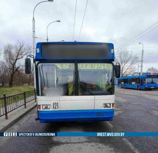 Пенсионерка упала в троллейбусе в Бресте Пенсионерка упала в троллейбусе в Бресте