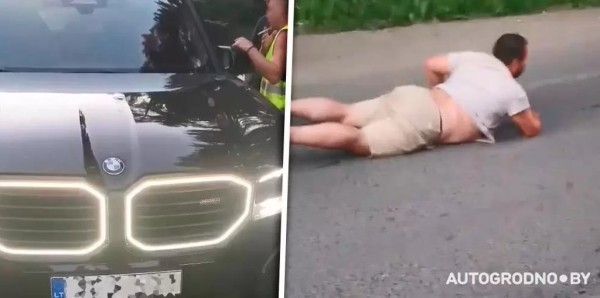 Появилось видео начала конфликта с водителем BMW XM на границе Литвы и Беларуси Появилось видео начала конфликта с водителем BMW XM на границе Литвы и Беларуси