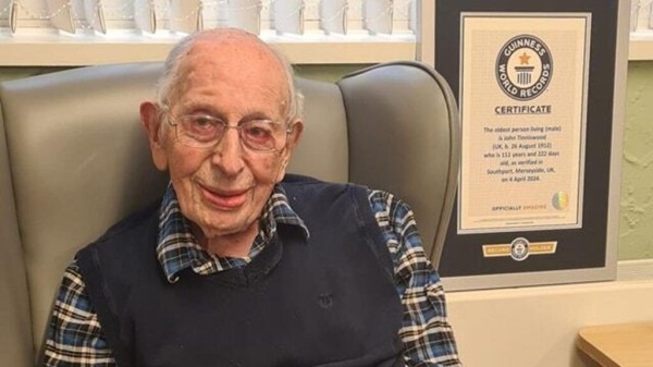 Умер самый старый мужчина в мире — ему было 112 лет Умер самый старый мужчина в мире — ему было 112 лет